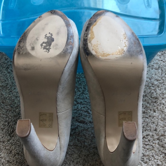 ALDO NUDE PEEPTOE PUMPS - Picture 6 of 8